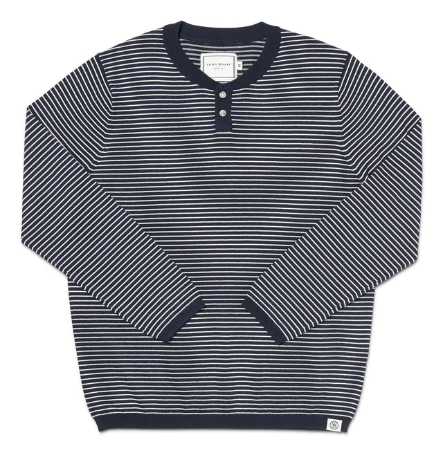 SeaWell® Striped Knit Henley