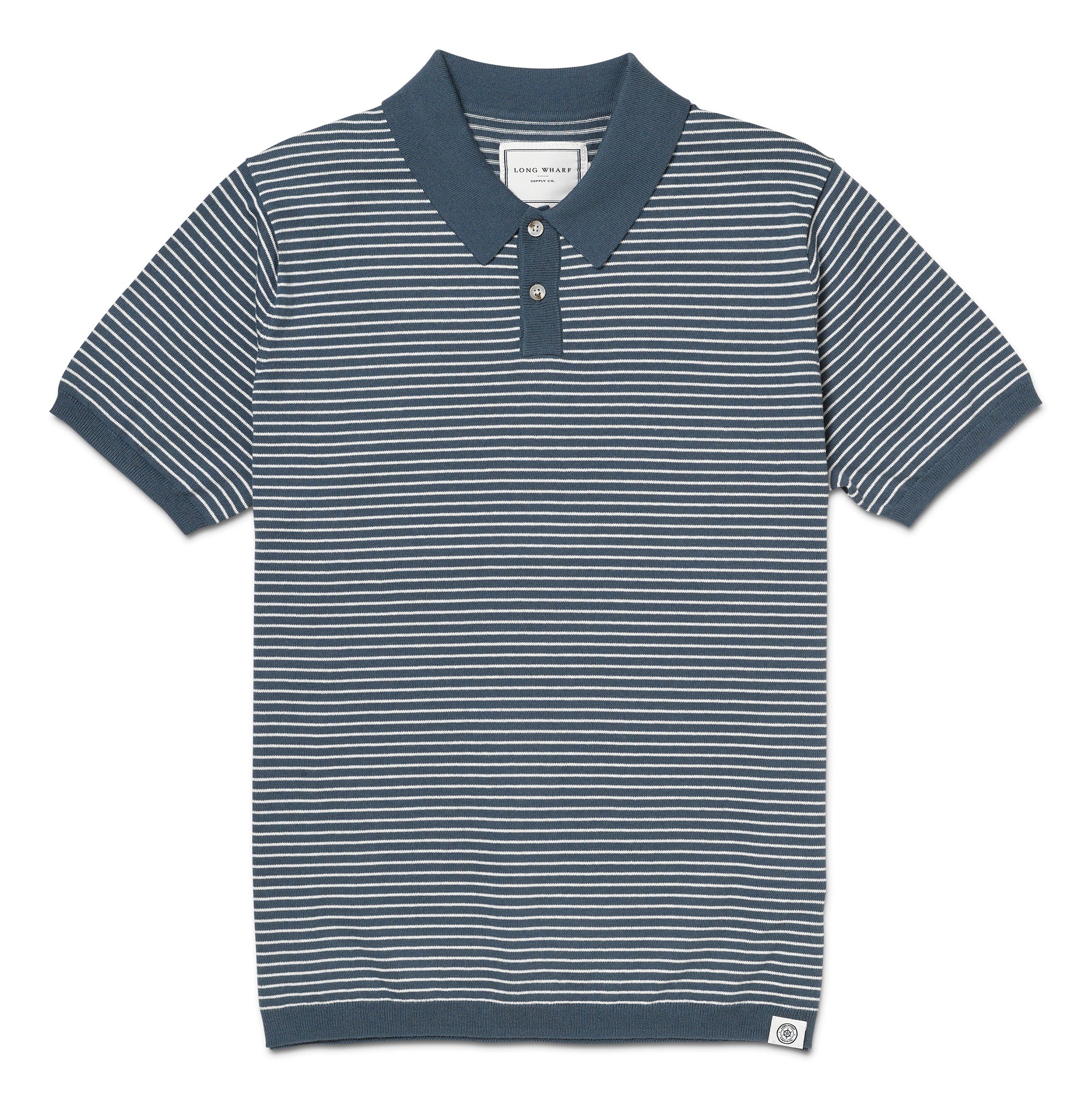 Supreme Striped Knit Polo Shirt Brown L メンズ