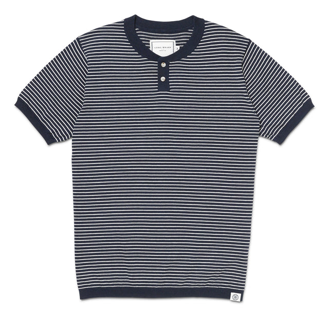 SeaWell® Striped Knit Henley Tee