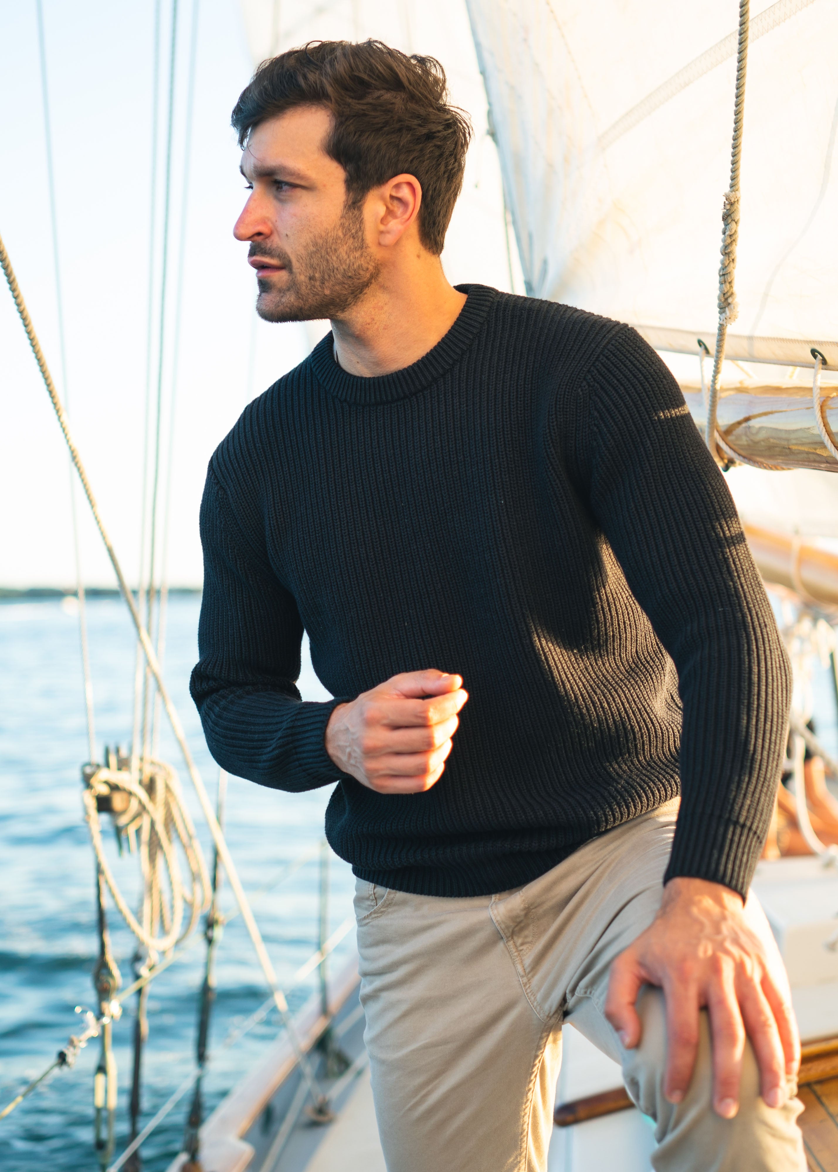 トップス SEE SEE LS WOOL CREW SEE SEE SUMMER WOOL COLLECTION STYLE Ver.4 SEE SEE LONG-SLEEVE