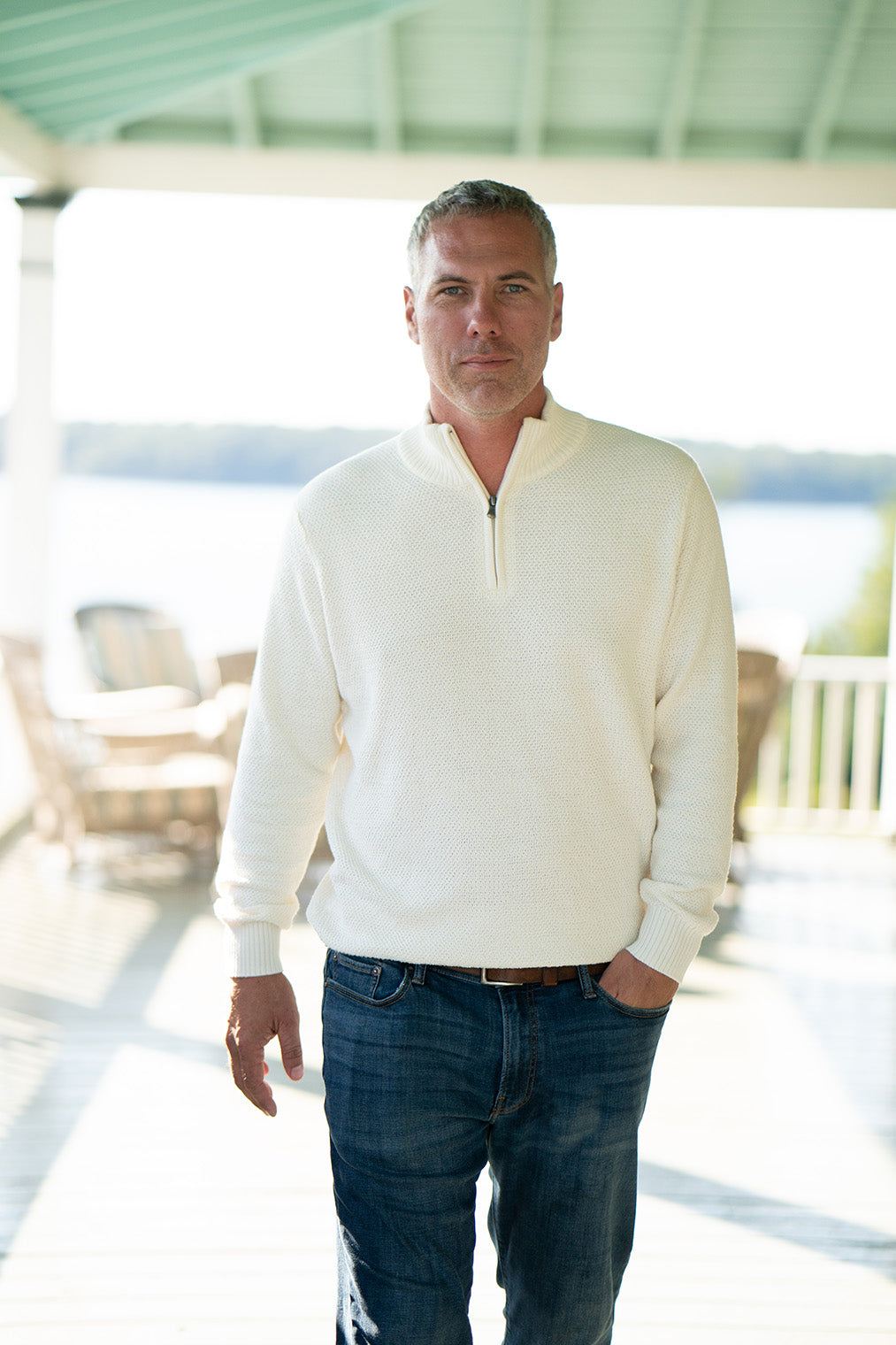 Madaket SeaWell® Quarter Zip | Long Wharf Supply Co.